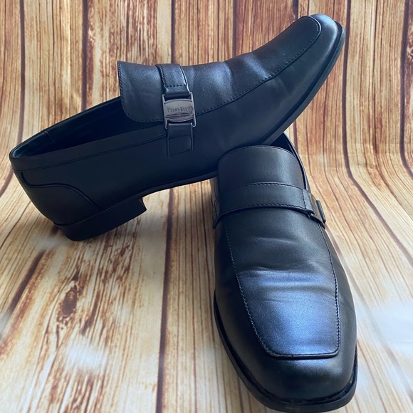 Perry Ellis Men’s Black Dress Slip On Shoes 10.5 - Picture 2 of 14